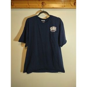 Ron Jon Men's XL Cocoa Beach Navy T Shirt Distressed